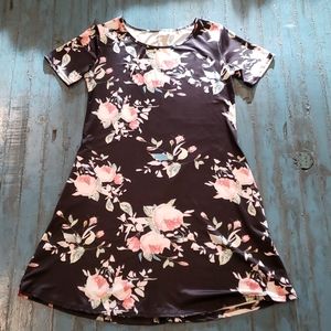 🌺Black Floral Dress